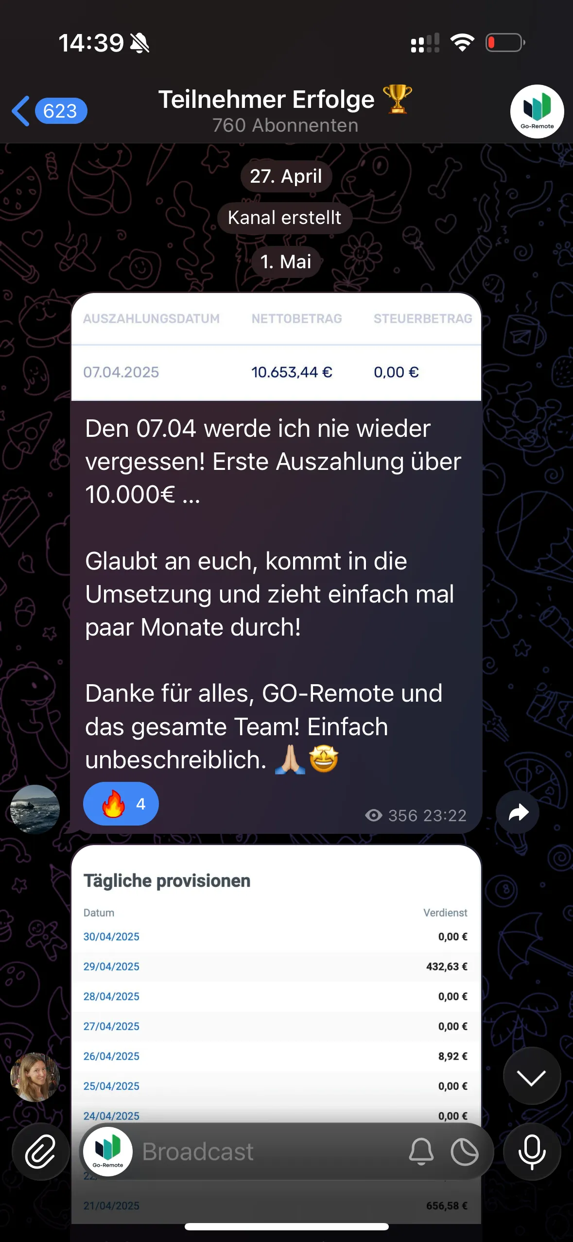 Ergebnis aus der GoRemote Community 1